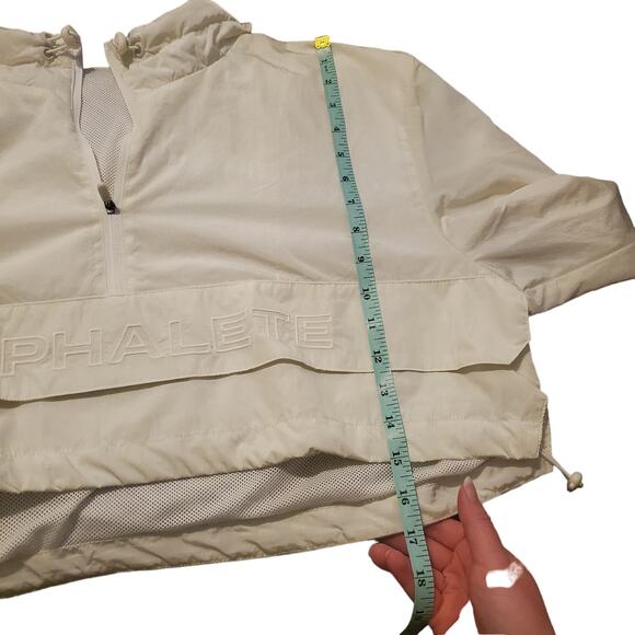 Alphalete Performance Endure Crop Jacket White Women's Size Medium Windbreaker - Picture 9 of 9